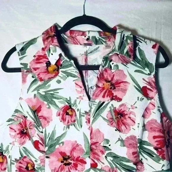 T Tahari Floral Sleeveless Dress size 14 - Picture 3 of 4